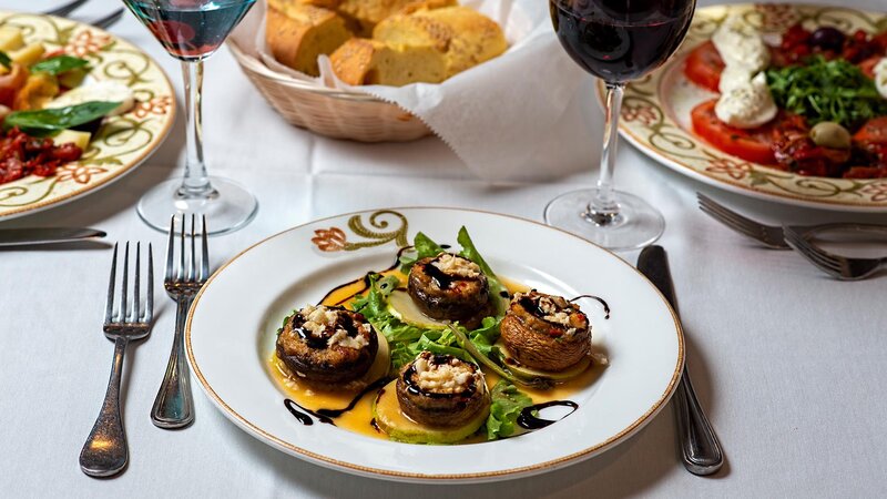 Stuffed mushrooms appetizer